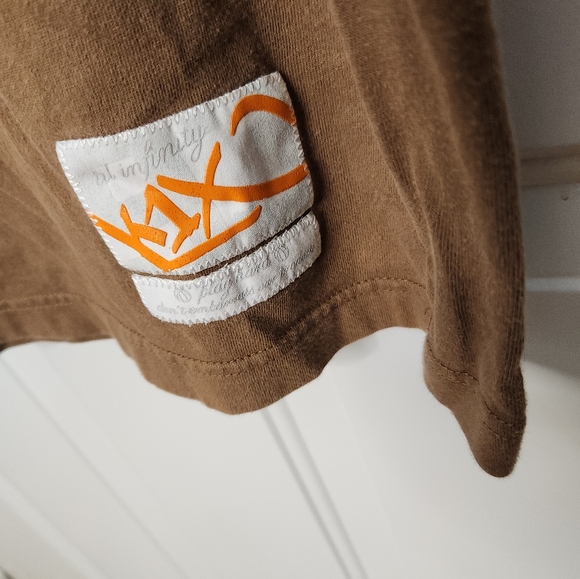 K1X Short Sleeve T-Shirt Brown Green and Orange Design  Size Large - Picture 5 of 6